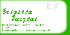 brigitta pusztai business card